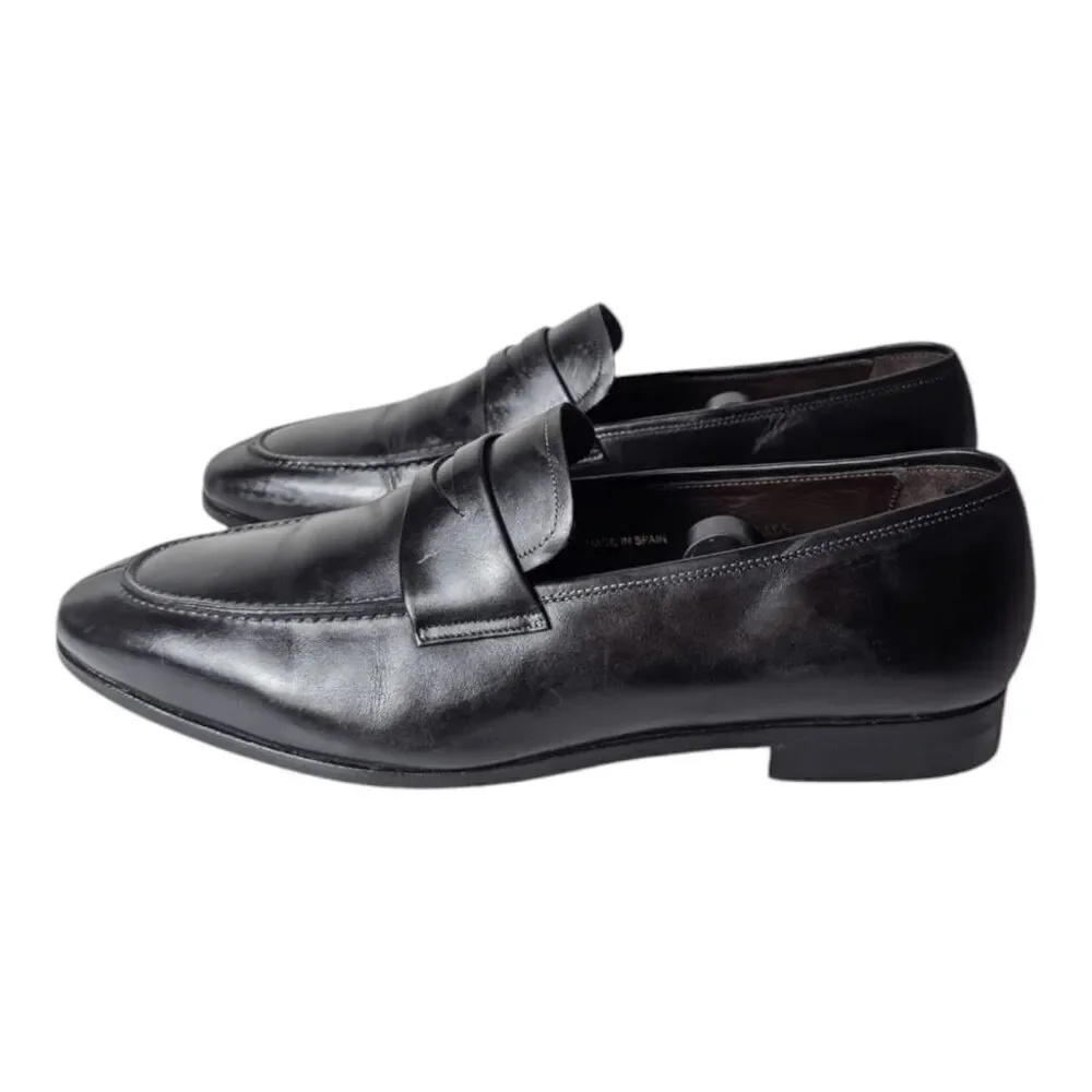 MEZLAN Black Leather Loafer Size 11M